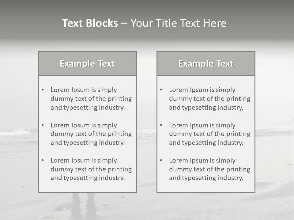 Portrait Coastline Travel PowerPoint Template