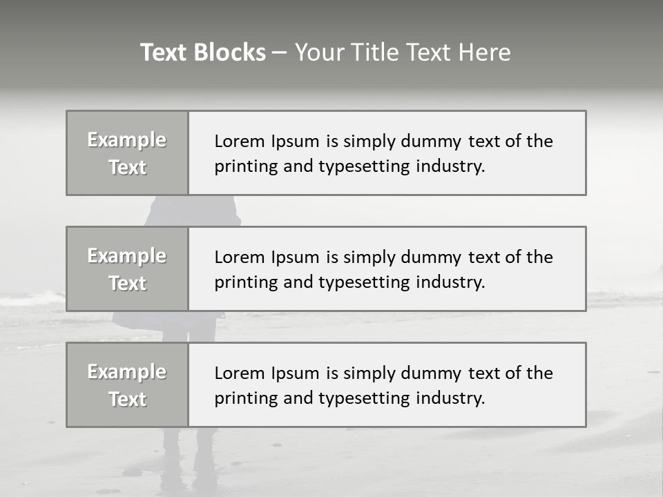 Portrait Coastline Travel PowerPoint Template