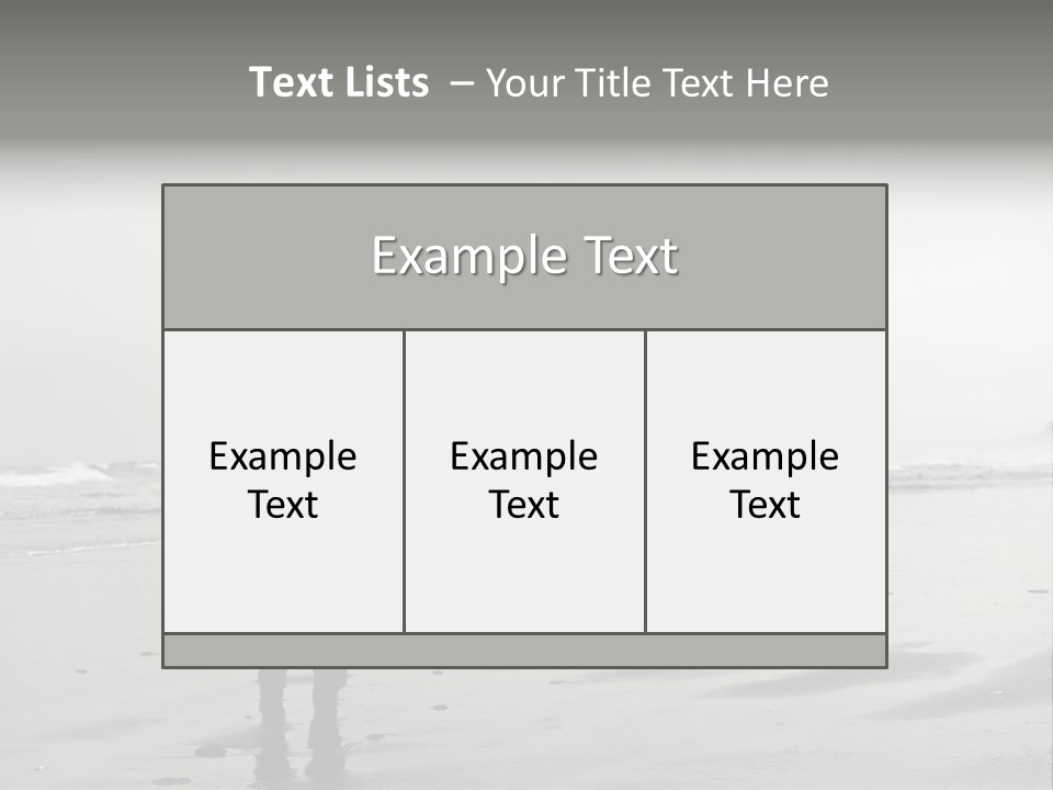 Portrait Coastline Travel PowerPoint Template