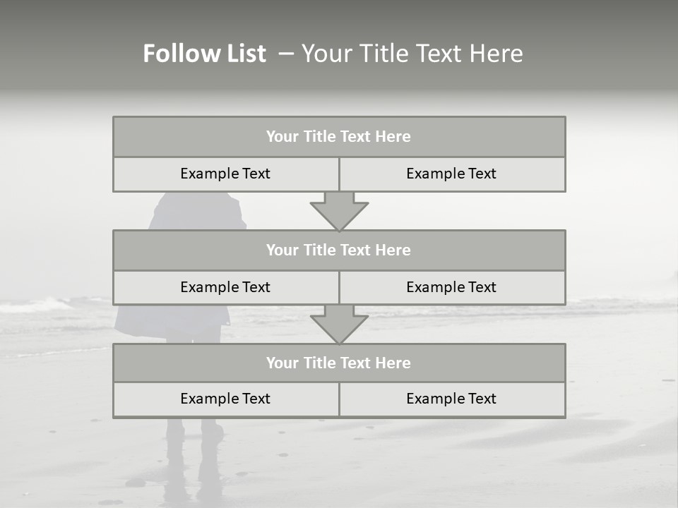 Portrait Coastline Travel PowerPoint Template