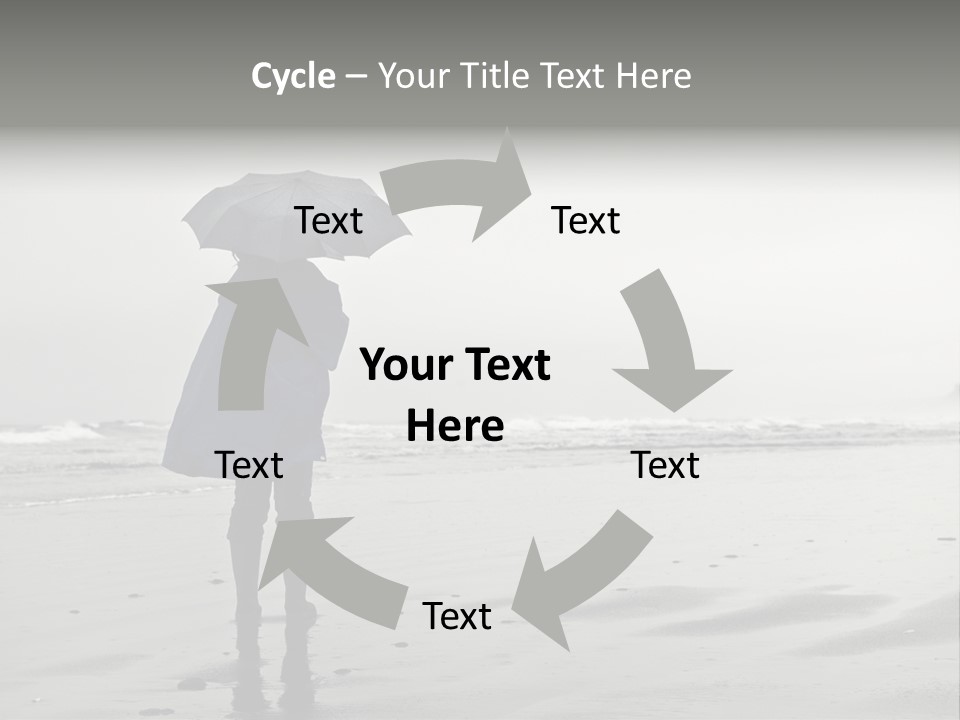 Portrait Coastline Travel PowerPoint Template