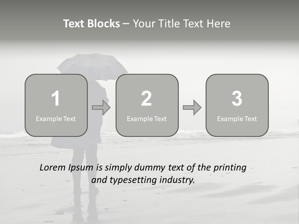 Portrait Coastline Travel PowerPoint Template