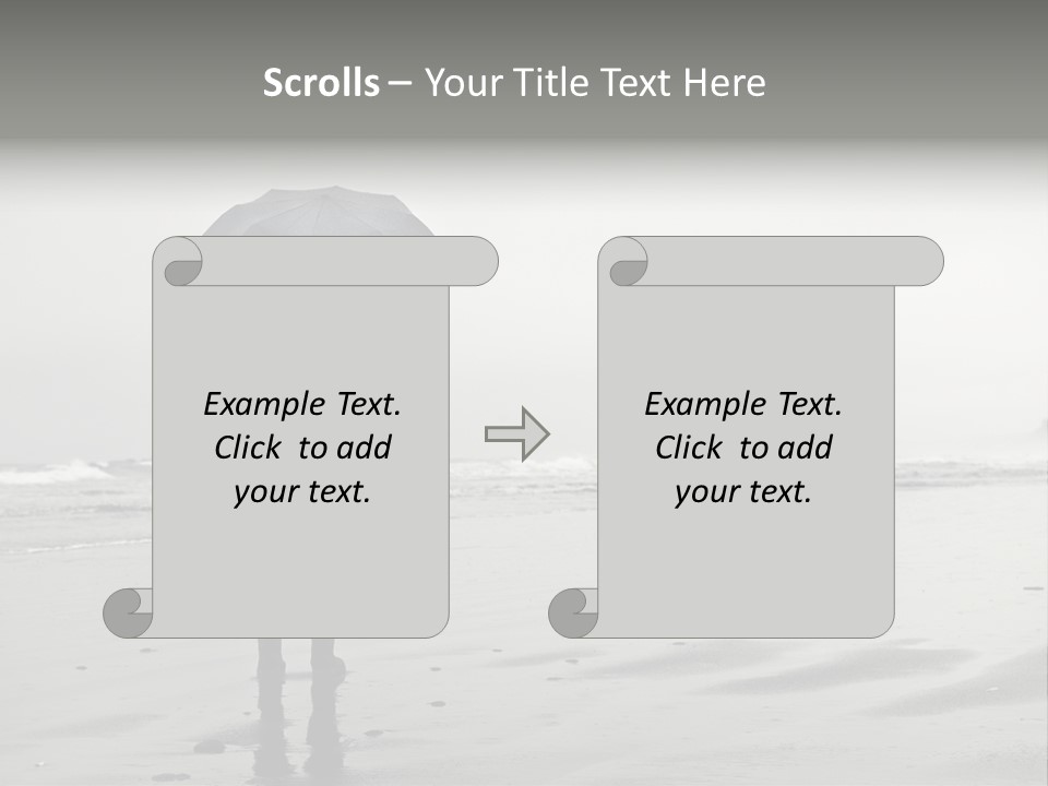 Portrait Coastline Travel PowerPoint Template