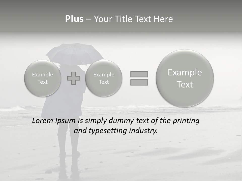 Portrait Coastline Travel PowerPoint Template