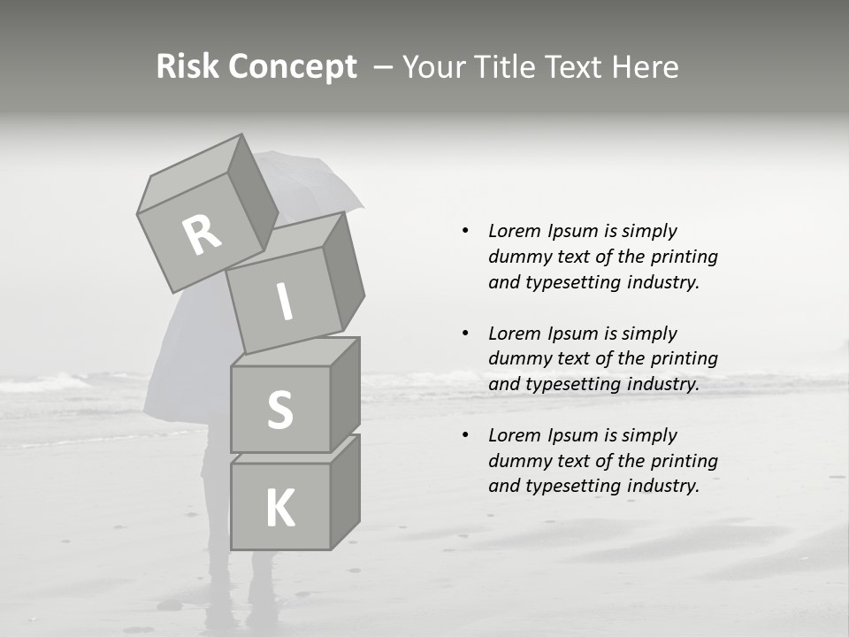 Portrait Coastline Travel PowerPoint Template