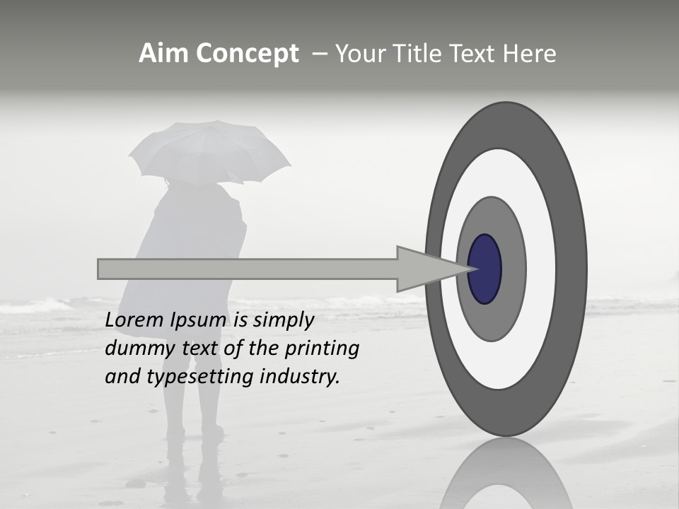 Portrait Coastline Travel PowerPoint Template