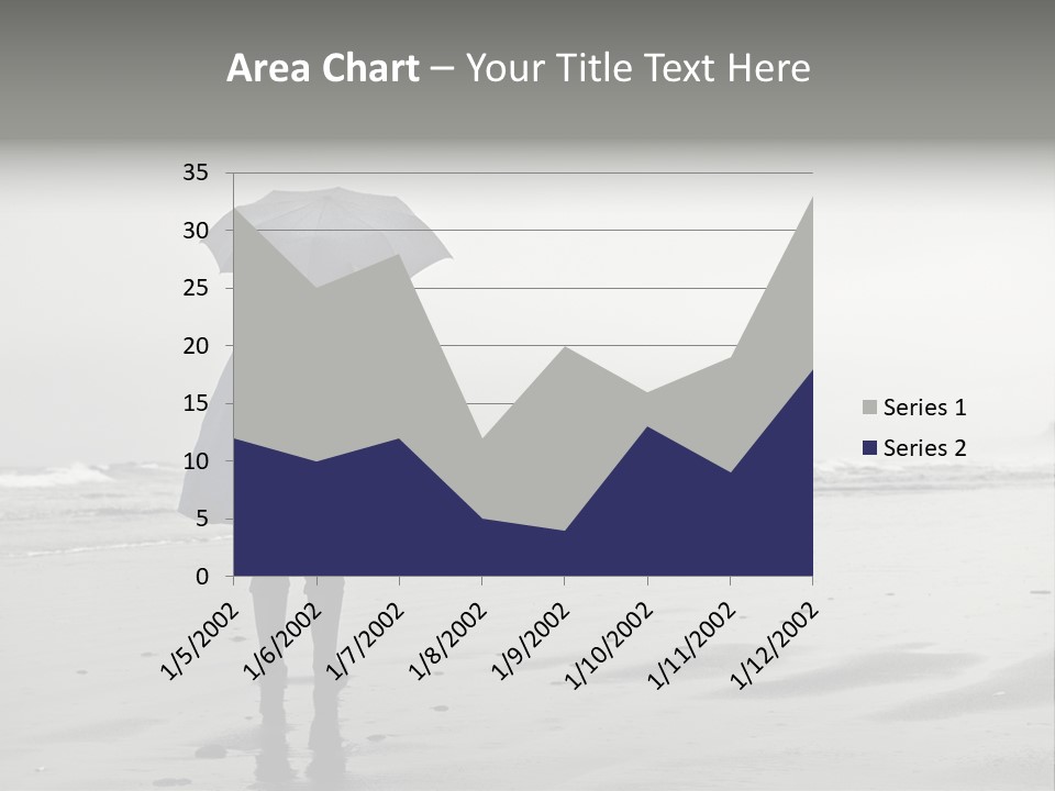 Portrait Coastline Travel PowerPoint Template