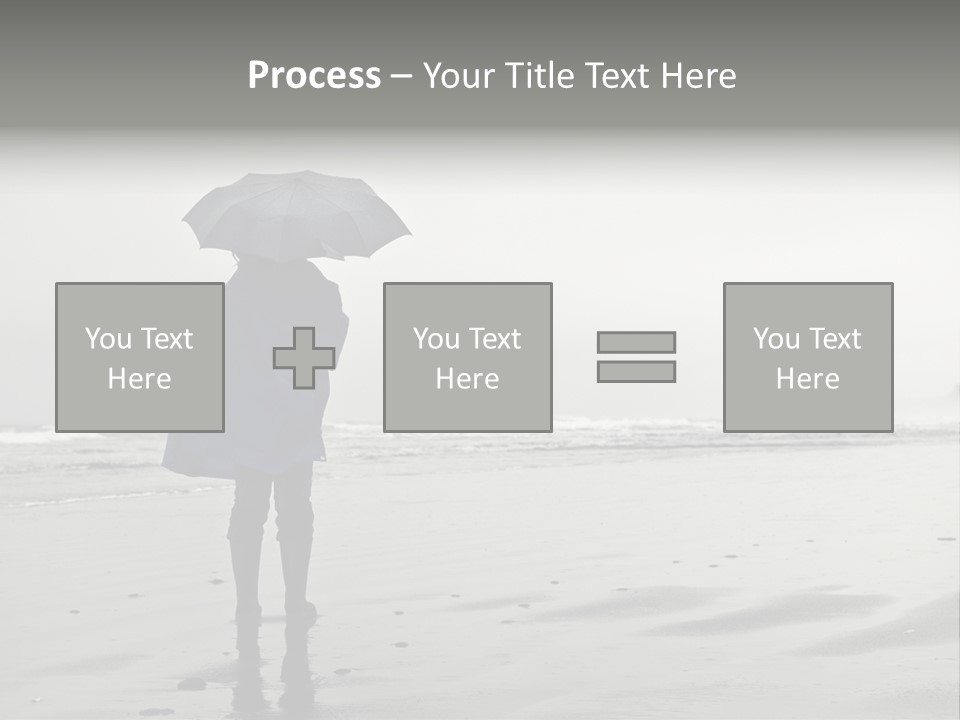 Portrait Coastline Travel PowerPoint Template