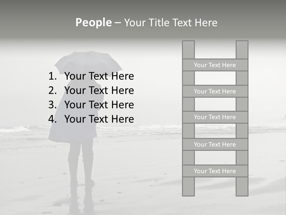 Portrait Coastline Travel PowerPoint Template