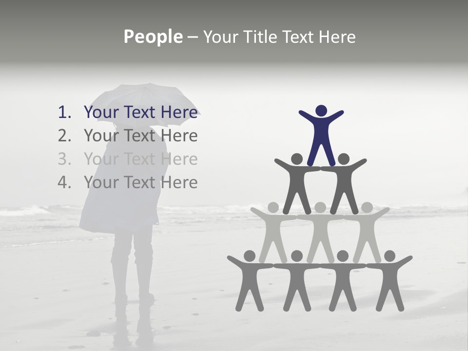 Portrait Coastline Travel PowerPoint Template