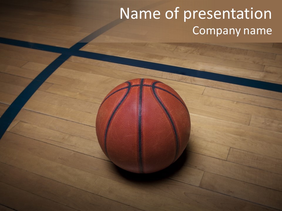 Above Dramatic Wooden Floor PowerPoint Template
