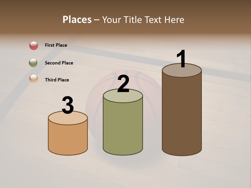 Above Dramatic Wooden Floor PowerPoint Template