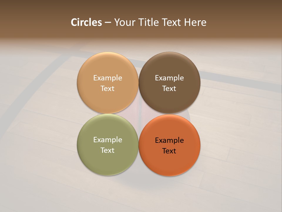 Above Dramatic Wooden Floor PowerPoint Template