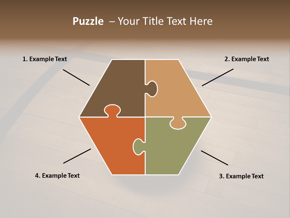 Above Dramatic Wooden Floor PowerPoint Template