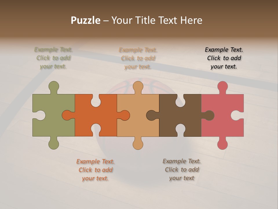 Above Dramatic Wooden Floor PowerPoint Template