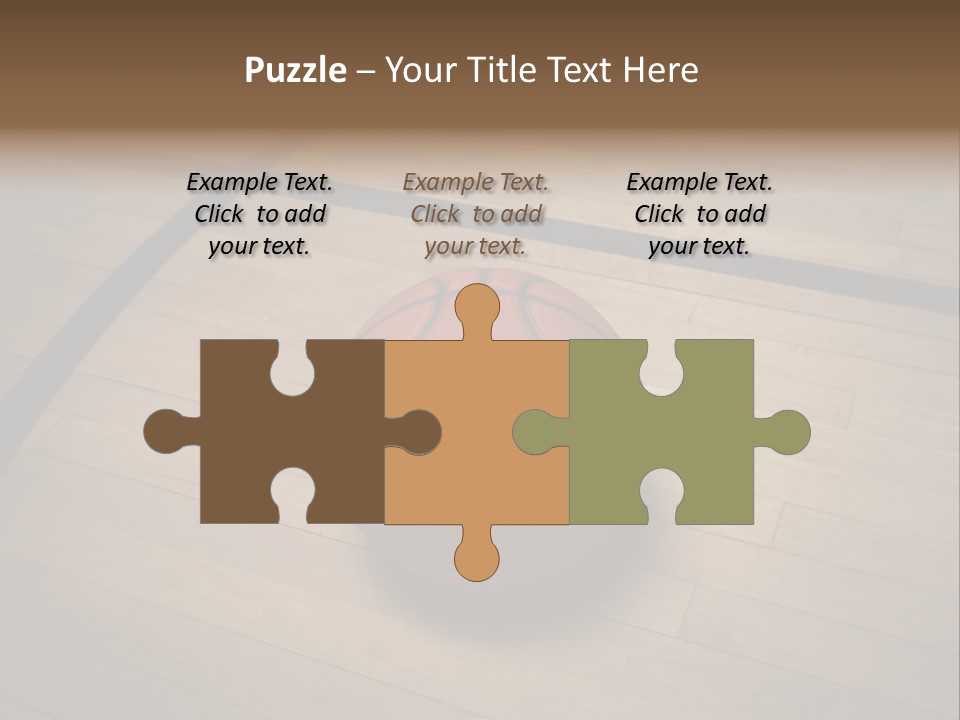 Above Dramatic Wooden Floor PowerPoint Template