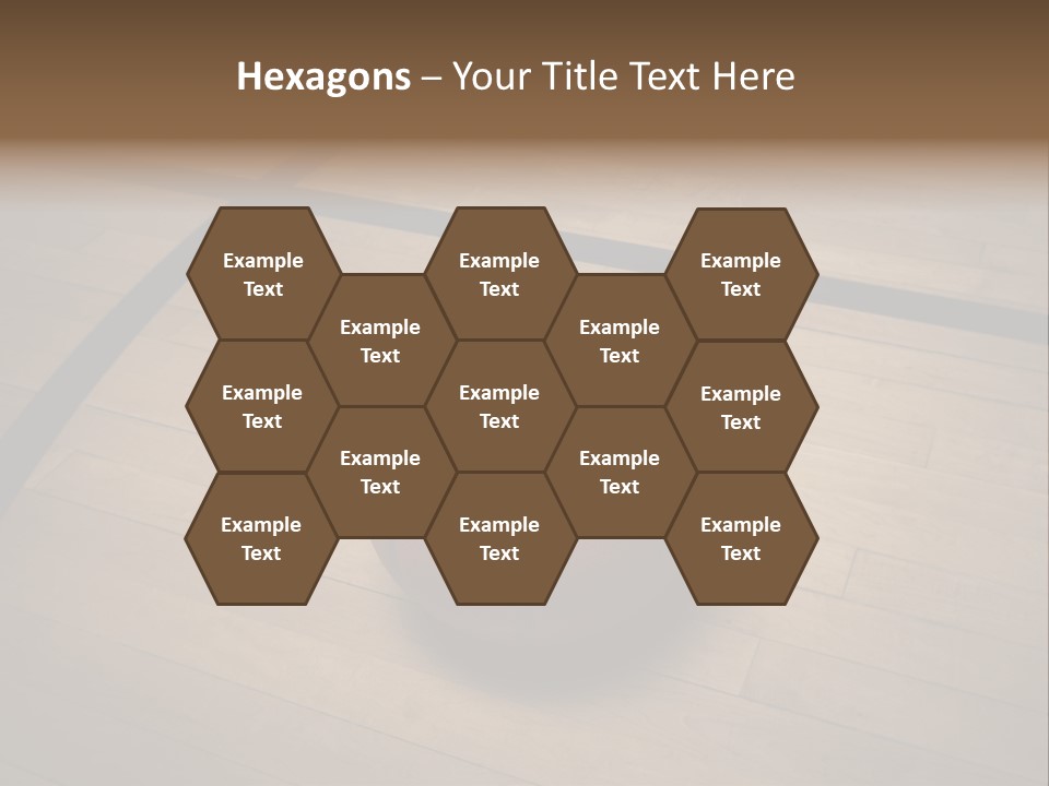 Above Dramatic Wooden Floor PowerPoint Template