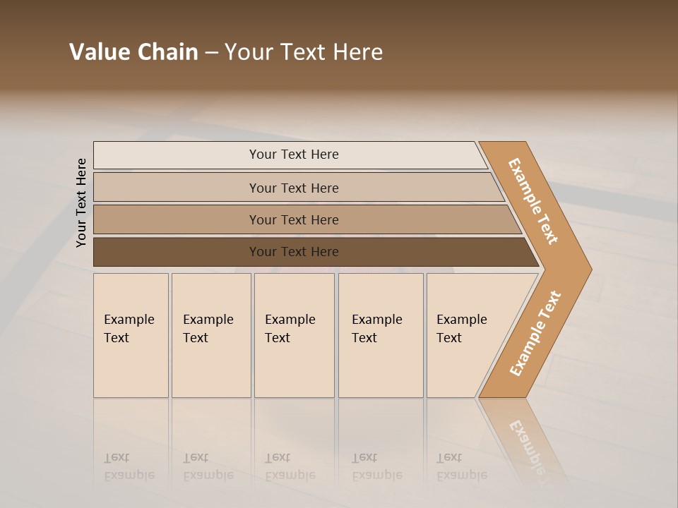 Above Dramatic Wooden Floor PowerPoint Template