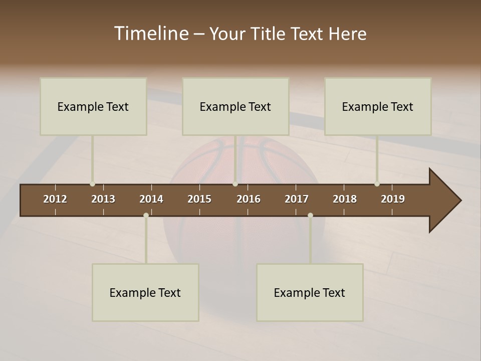 Above Dramatic Wooden Floor PowerPoint Template