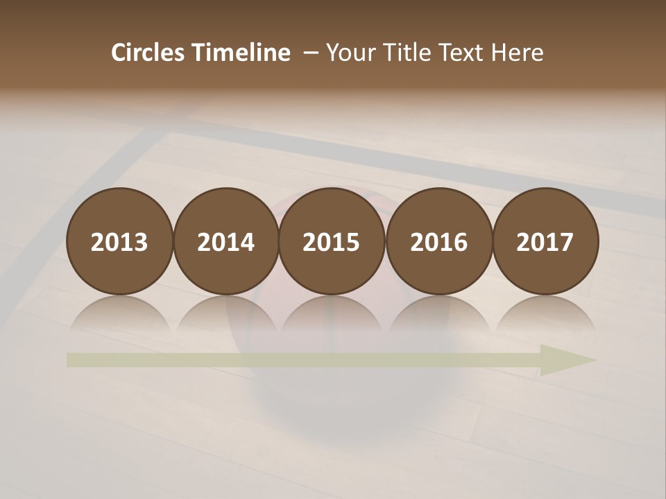 Above Dramatic Wooden Floor PowerPoint Template