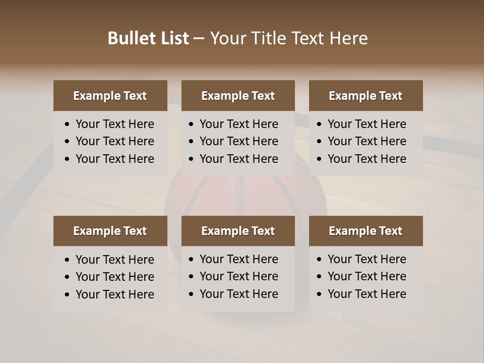 Above Dramatic Wooden Floor PowerPoint Template