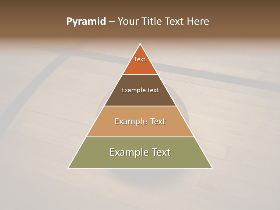 Above Dramatic Wooden Floor PowerPoint Template