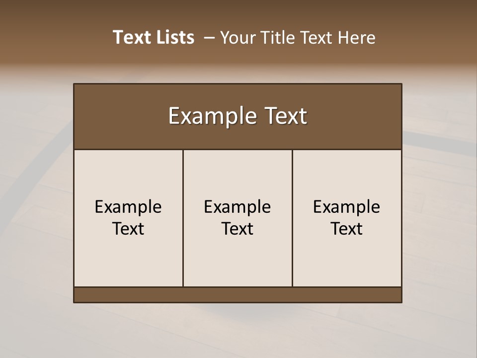 Above Dramatic Wooden Floor PowerPoint Template