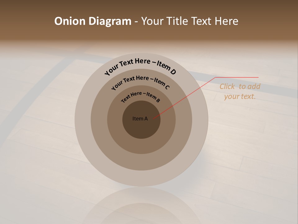 Above Dramatic Wooden Floor PowerPoint Template