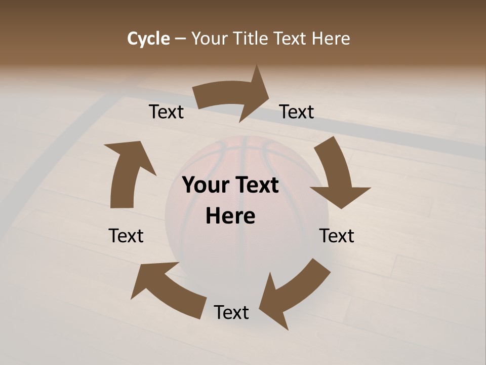 Above Dramatic Wooden Floor PowerPoint Template