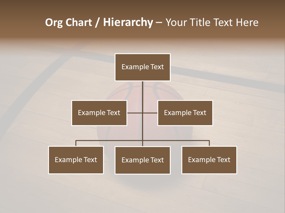 Above Dramatic Wooden Floor PowerPoint Template