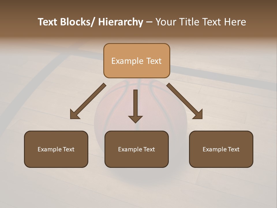 Above Dramatic Wooden Floor PowerPoint Template