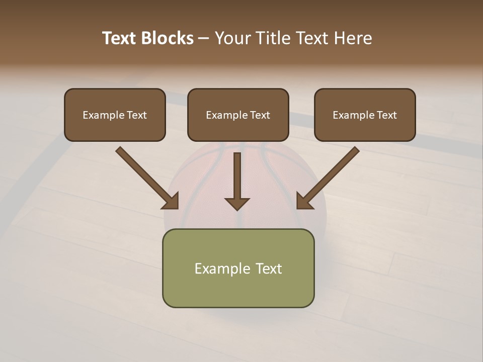 Above Dramatic Wooden Floor PowerPoint Template