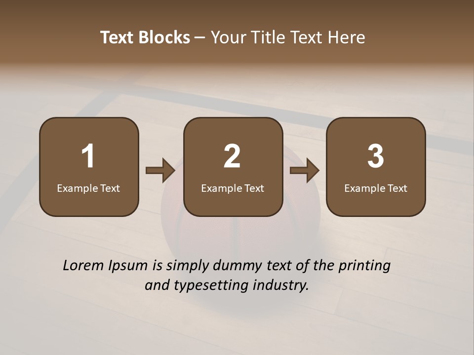 Above Dramatic Wooden Floor PowerPoint Template