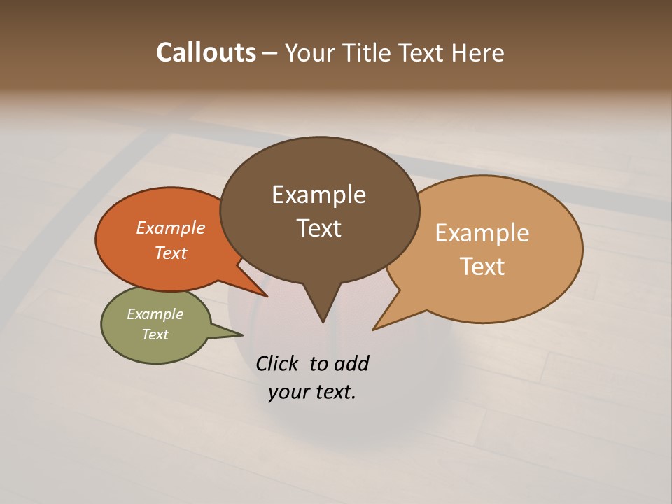 Above Dramatic Wooden Floor PowerPoint Template