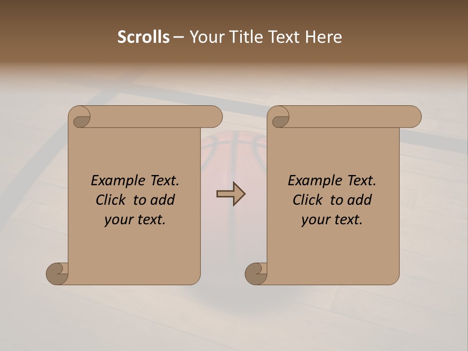 Above Dramatic Wooden Floor PowerPoint Template