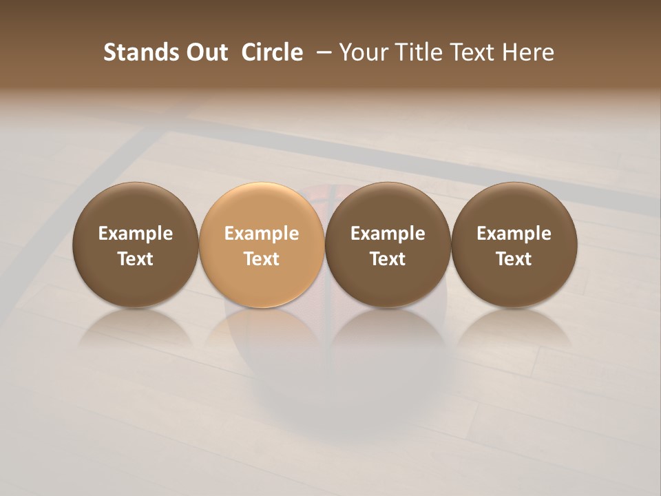 Above Dramatic Wooden Floor PowerPoint Template
