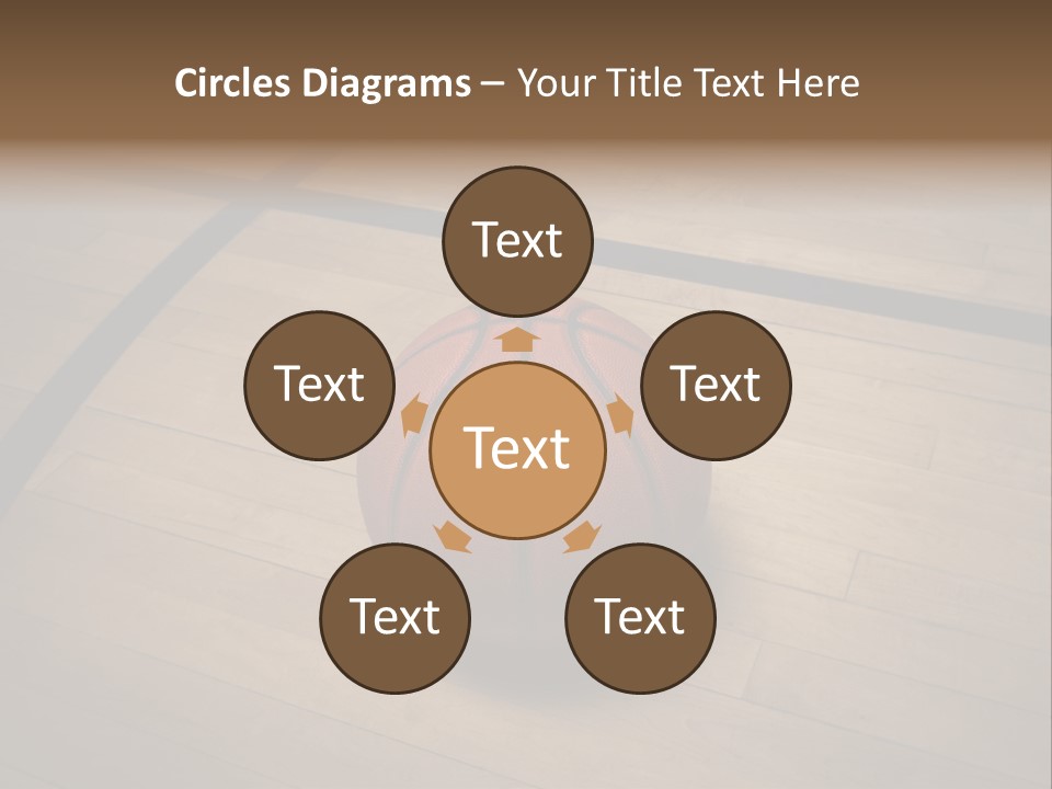 Above Dramatic Wooden Floor PowerPoint Template