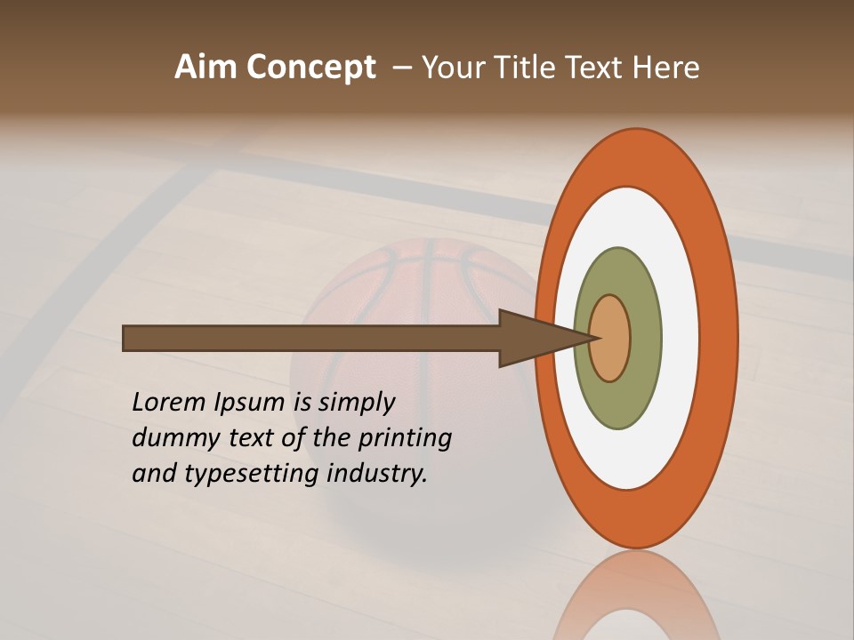 Above Dramatic Wooden Floor PowerPoint Template