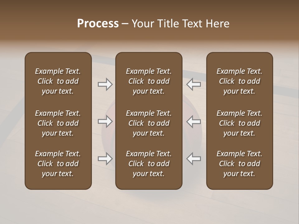 Above Dramatic Wooden Floor PowerPoint Template