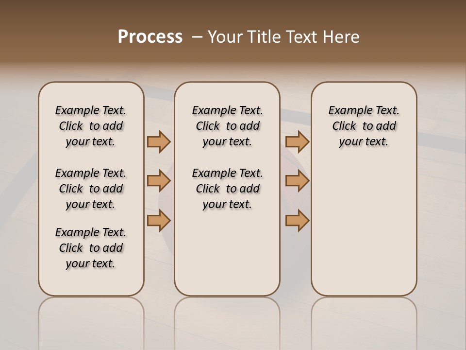 Above Dramatic Wooden Floor PowerPoint Template