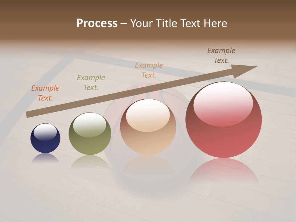 Above Dramatic Wooden Floor PowerPoint Template