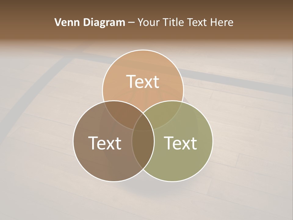Above Dramatic Wooden Floor PowerPoint Template