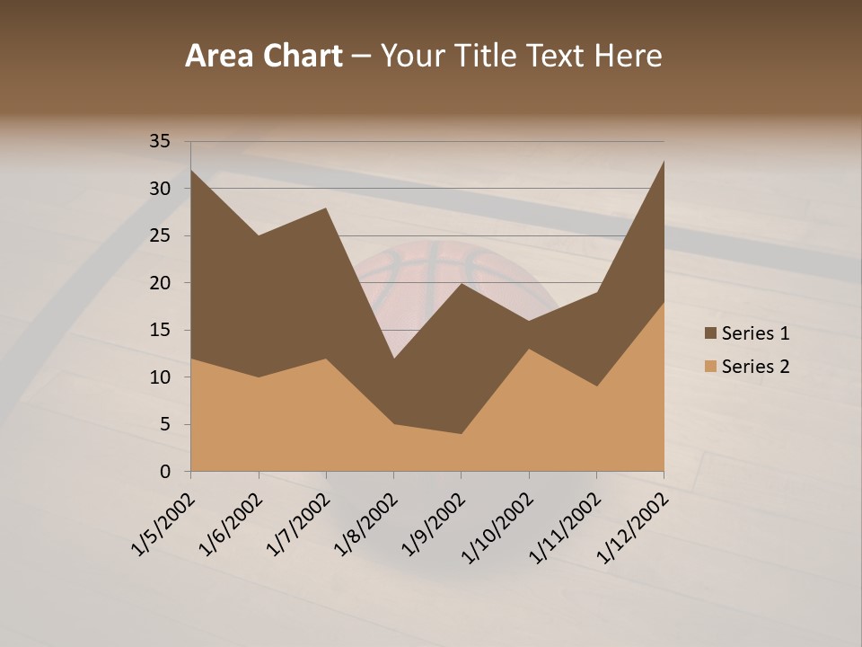 Above Dramatic Wooden Floor PowerPoint Template