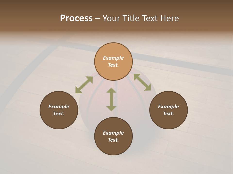 Above Dramatic Wooden Floor PowerPoint Template