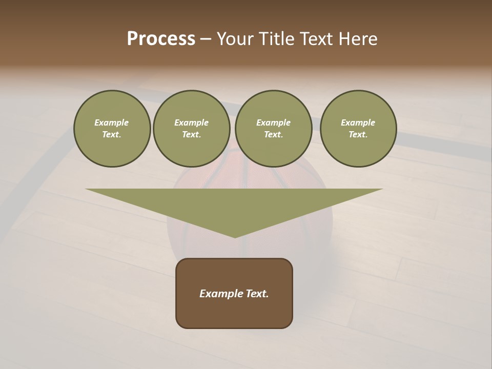 Above Dramatic Wooden Floor PowerPoint Template
