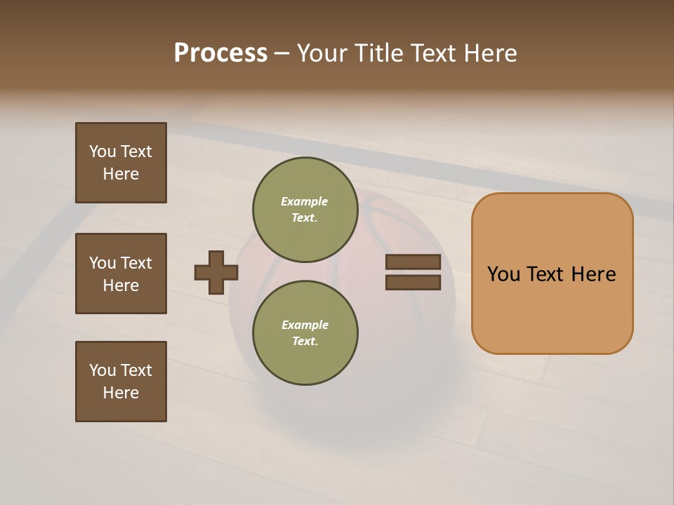 Above Dramatic Wooden Floor PowerPoint Template
