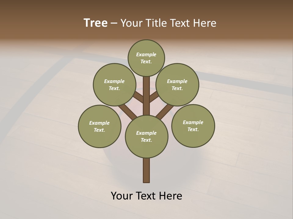 Above Dramatic Wooden Floor PowerPoint Template