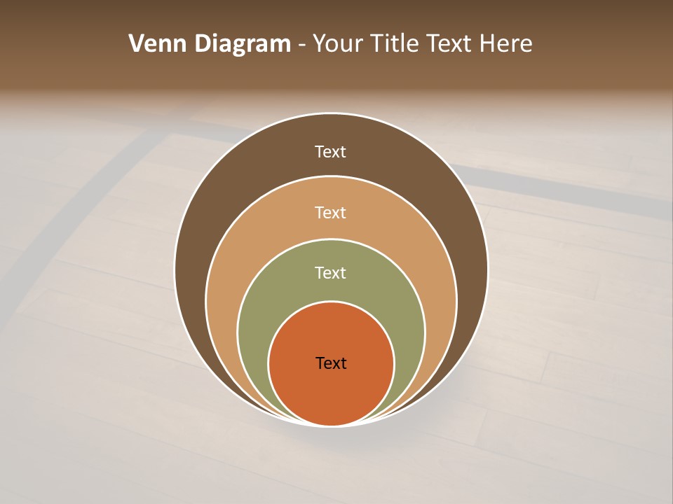 Above Dramatic Wooden Floor PowerPoint Template