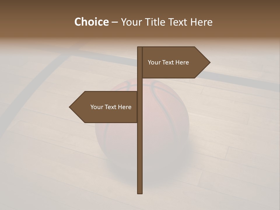 Above Dramatic Wooden Floor PowerPoint Template