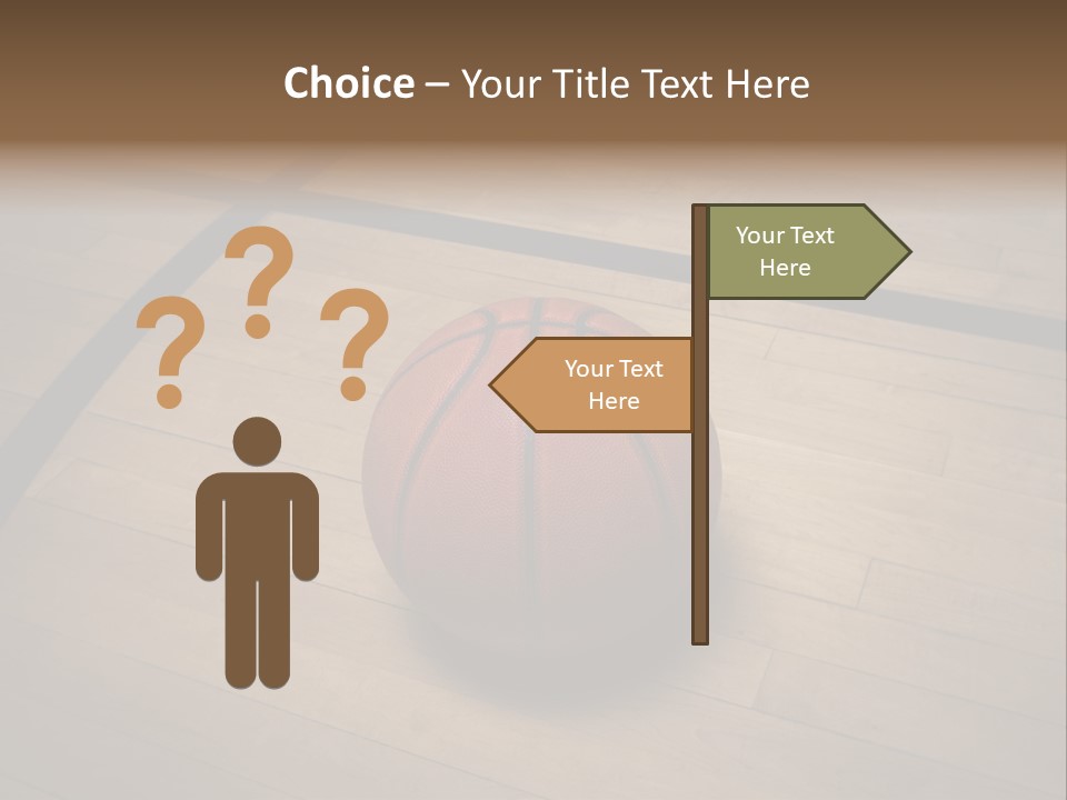 Above Dramatic Wooden Floor PowerPoint Template